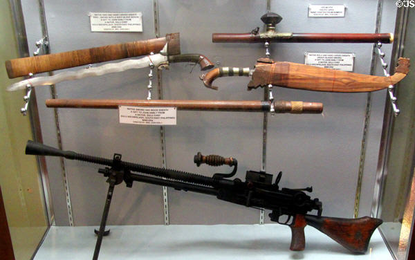 Weapons (1940s) at Battleship Cove P.T. Boat Museum. Fall River, MA.
