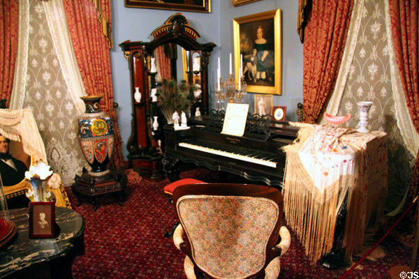 Parlor of Robeson House at Fall River Historical Society Museum. Fall River, MA.