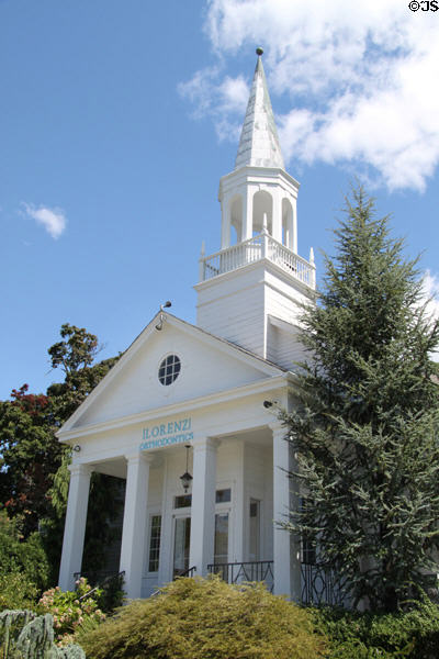 Fall River First Church of Christ Scientist (1956) (551 Rock St.). Fall River, MA. Style: Colonial Revival.