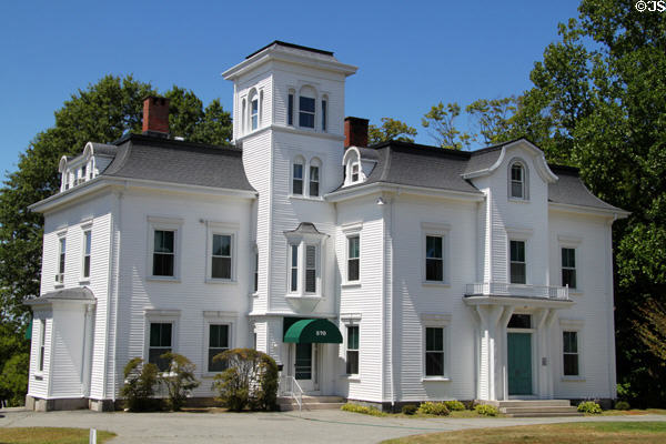 Jefferson Borden House #2 (c1863) (570 Rock St.). Fall River, MA. Style: Second Empire.