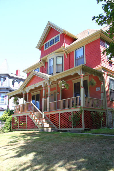 Philip D. Borden House (1883) (669 Rock St.). Fall River, MA. Style: Queen Anne.