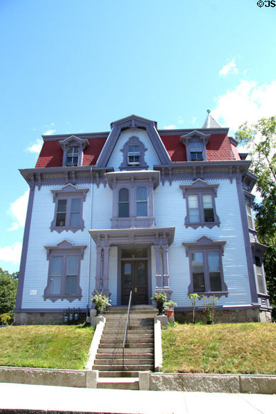 Hathaway - Azariah S. Tripp House (c1875) (389 Rock St.). Fall River, MA. Style: Second Empire.