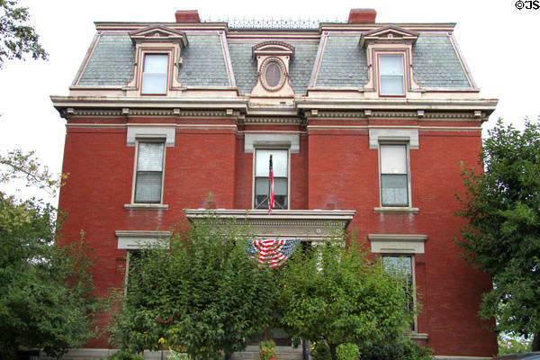Edmund Chase House (1874) (388 Rock St.). Fall River, MA. Style: Second Empire.