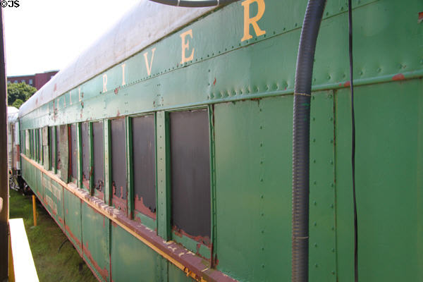 Old Colony & Fall River passenger car at Fall River Rail Museum. Fall River, MA.