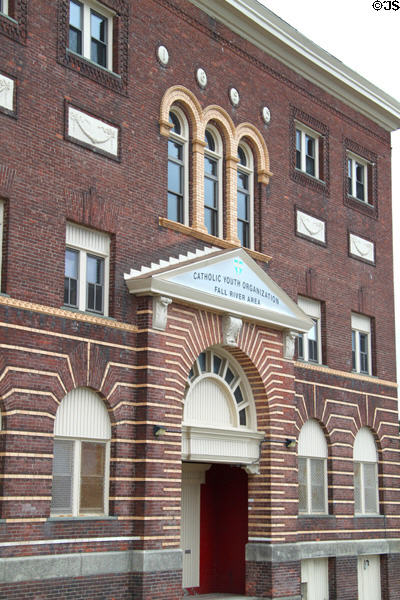 Catholic Youth Organization Building (c1895) (403 Anawan St.). Fall River, MA. Architect: Charles Farnham.