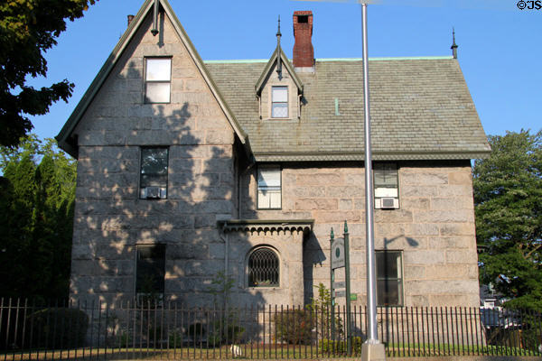 Samuel W. Rodman House (1842) (412 County St.). New Bedford, MA. Style: Gothic Revival.