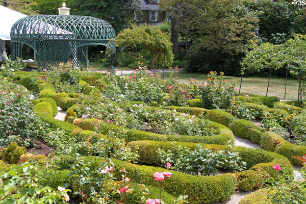 Garden of Rotch-Jones-Duff House. New Bedford, MA.