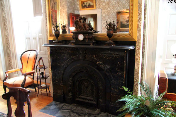 Fireplace in rear parlor of Rotch-Jones-Duff House. New Bedford, MA.
