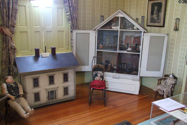 Doll houses (c1860) at Rotch-Jones-Duff House. New Bedford, MA.