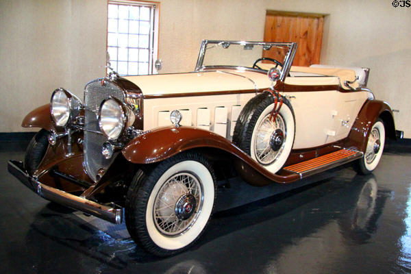 Cadillac V-16 Convertible Coupe (1930) from Detroit, MI at Heritage Plantation Auto Museum. Sandwich, MA.