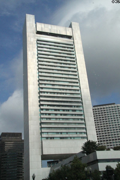 Federal Reserve Bank Building (1977) (32 floors) (600 Atlantic Ave.). Boston, MA. Architect: Stubbins Assoc..