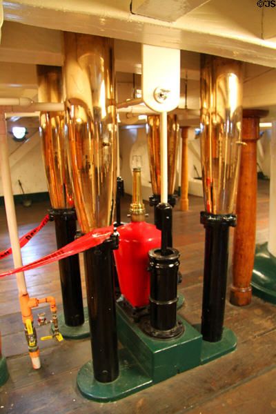 Bilge pumps of USS Constitution. Boston, MA.