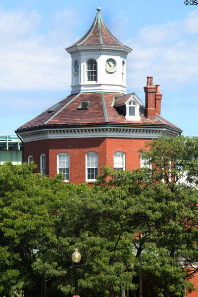 Heritage building at Boston Naval Base near USS Constitution. Boston, MA.