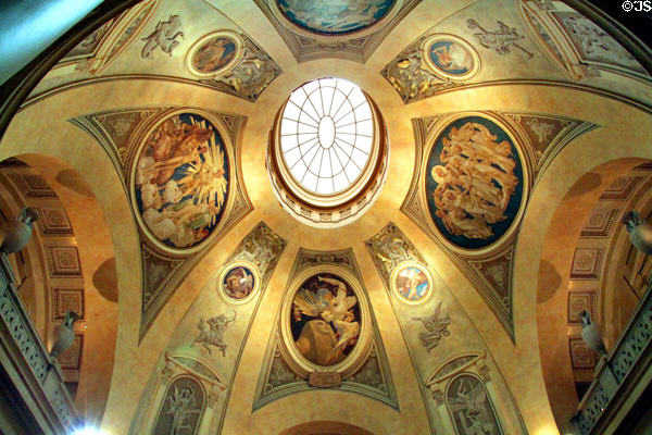 Interior of dome in Museum of Fine Arts. Boston, MA.