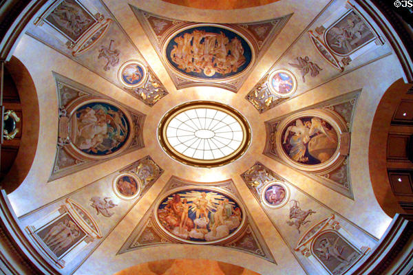 Interior of dome in Museum of Fine Arts. Boston, MA.