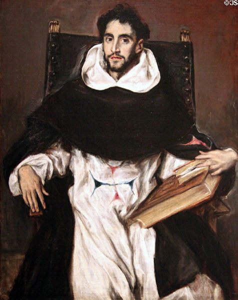 Fray Hortensio Félix Paravincino (1609) painting by El Greco at Museum of Fine Arts. Boston, MA.