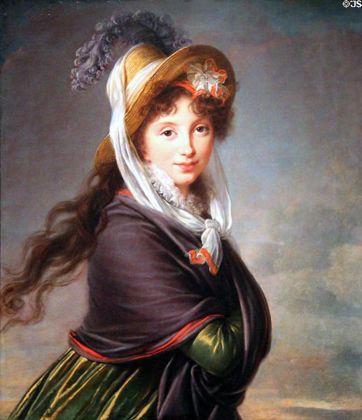 Portrait of Young Woman (c1797) painting by Élisabeth-Louise Vigée Le Brun at Museum of Fine Arts. Boston, MA.