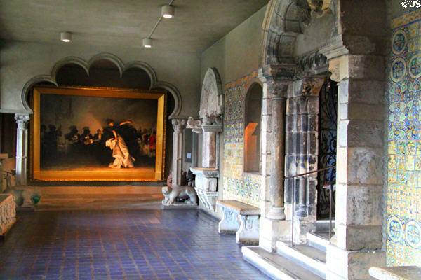 Monastic-style cloister at Gardner Museum. Boston, MA.