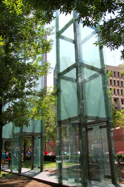 New England Holocaust Memorial (1995) by Stanley Saitowitz near Faneuil Hall Market. Boston, MA.