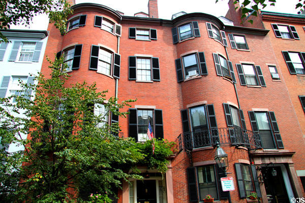 Phineas Sprague House (1835) (21-19 Chestnut St.) in Beacon Hill. Boston, MA.