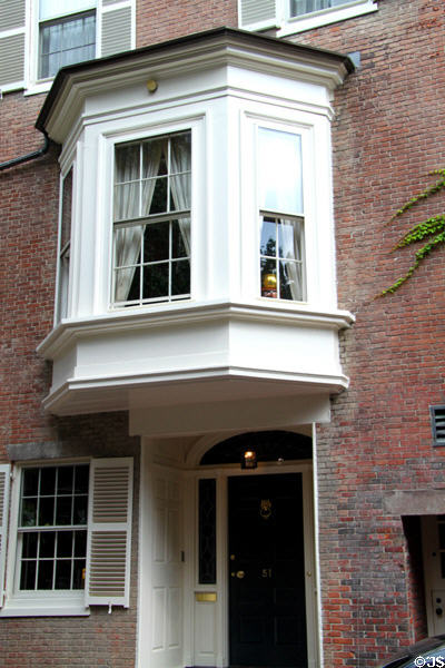 William Simmons - Charles F. Danforth House (1805) (51 Pinckney St.) in Beacon Hill. Boston, MA. Style: Federal.
