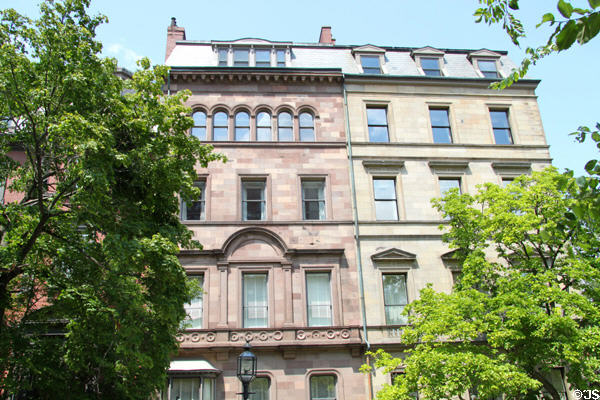 B.S. Rotch House (1861) + Samuel Ward House (1861) (3 & 1 Commonwealth Ave.). Boston, MA.