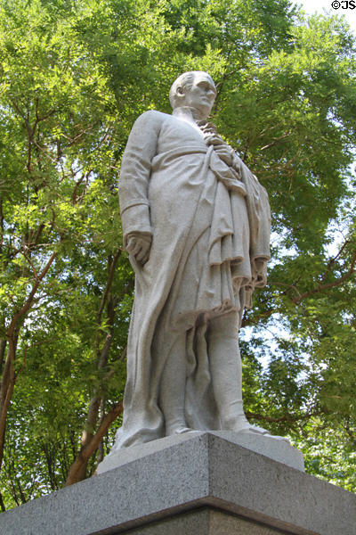 Alexander Hamilton Statue (1865) by Dr. William Rimmer on Commonwealth Ave. Mall. Boston, MA.
