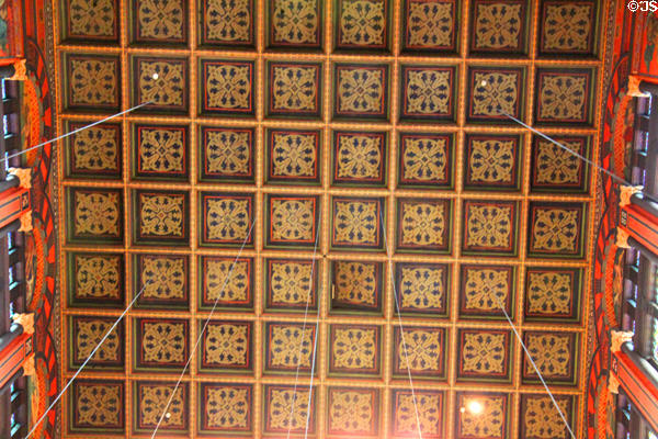 Ceiling within square dome of Trinity Church. Boston, MA.