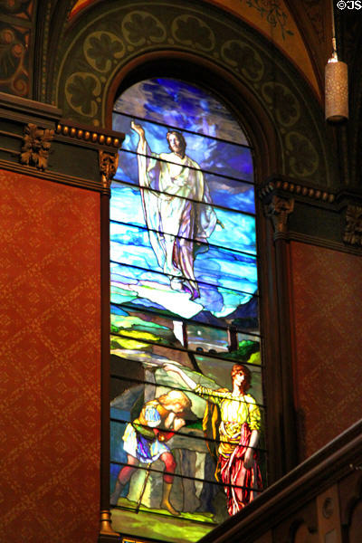 Stained glass window (c1870s) by John La Farge at Trinity Church. Boston, MA.