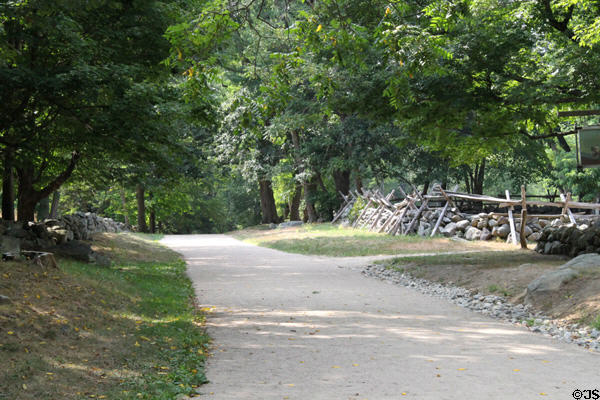 Battle Road by Hartwell Tavern at Minute Men National Historical Park. Concord, MA.