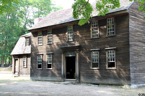 Hartwell Tavern (1732-3) at Minute Men National Historical Park. Concord, MA. Style: Colonial.