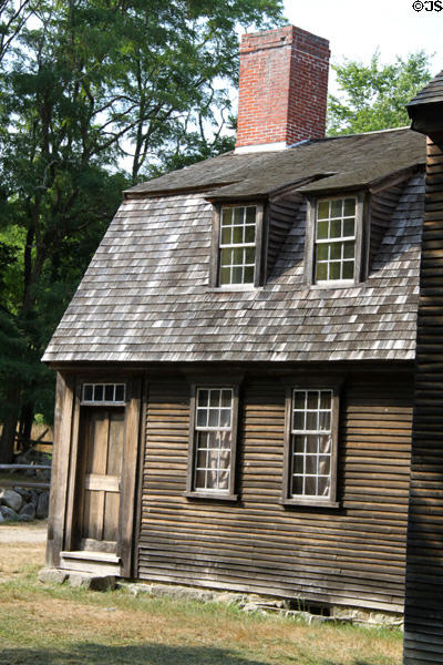 Colonial detail of Hartwell Tavern at Minute Men National Historical Park. Concord, MA.