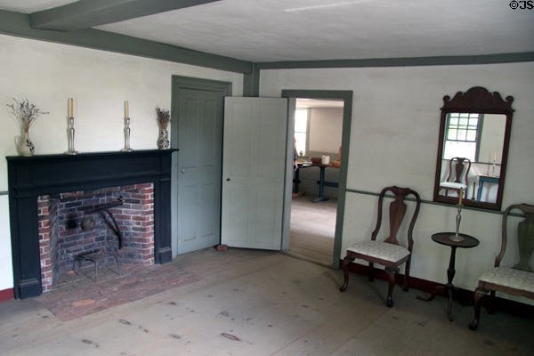 Parlor in Hartwell Tavern at Minute Men National Historical Park. Concord, MA.