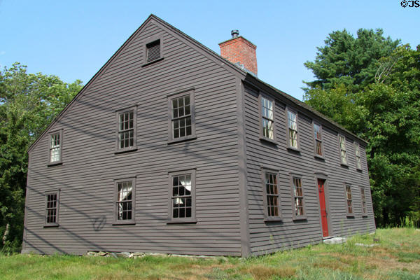 Nathan Meriam House (c1705) site of Revolutionary skirmishes at Concord Minute Men National Historical Park. Concord, MA.