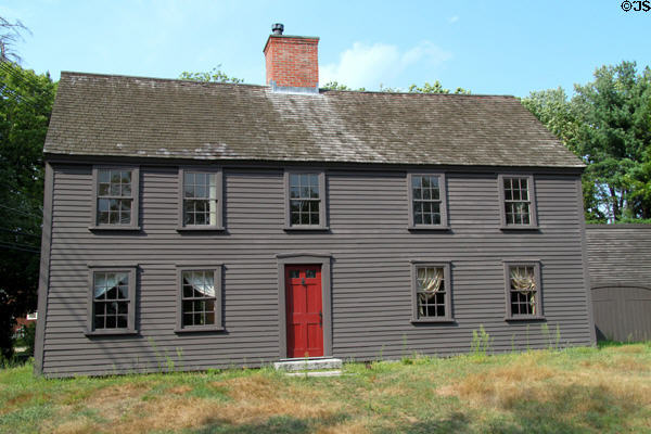 Nathan Meriam House (c1705) at Concord Minute Men National Historical Park. Concord, MA. Style: Colonial.