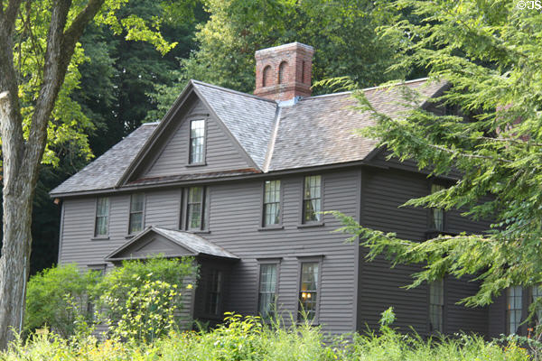 Louisa May Alcott's Orchard House (1690-1720) (399 Lexington Road). Concord, MA. Style: Colonial.