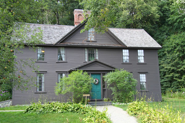 Louisa May Alcott's Orchard House where author resided (1858-77) & wrote Little Women (1868). Concord, MA.