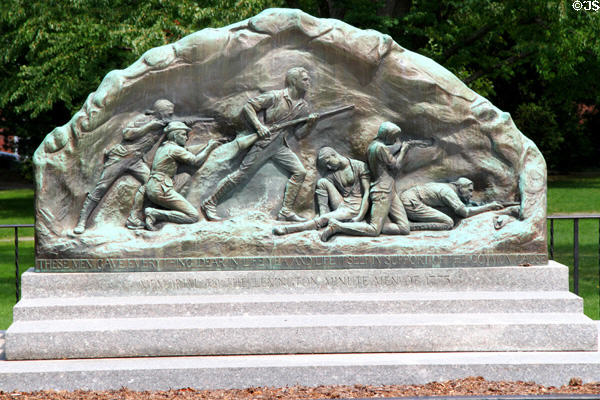 Memorial (1948) to the Lexington Minute Men of 1775 by Bashka Paeff. Lexington, MA.