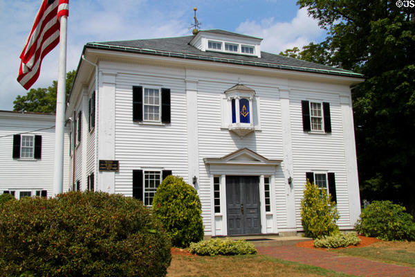 Lexington First Normal School & Masonic Lodge (1822) (1 Hancock St.). Lexington, MA.
