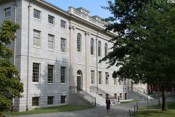 University Hall (1813-15) on Harvard Yard. Cambridge, MA. Architect: Charles Bulfinch. On National Register.
