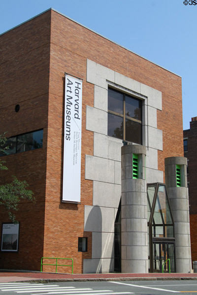 Facade of Arthur M. Sackler building of Harvard Art Museums. Cambridge, MA.