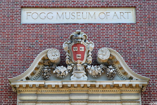 Harvard Art Museums (Fogg Museum of Art building) (1927) (32 Quincy St.). Cambridge, MA. Architect: Coolidge, Shepley, Bulfinch & Abbott.