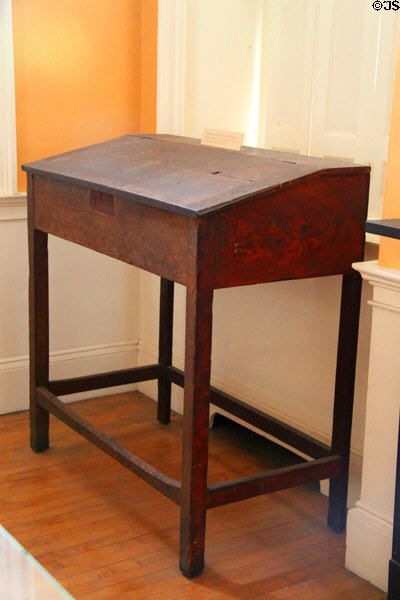 Standing desk as used by Hawthorne while Surveyor of Salem Custom House. Salem, MA.
