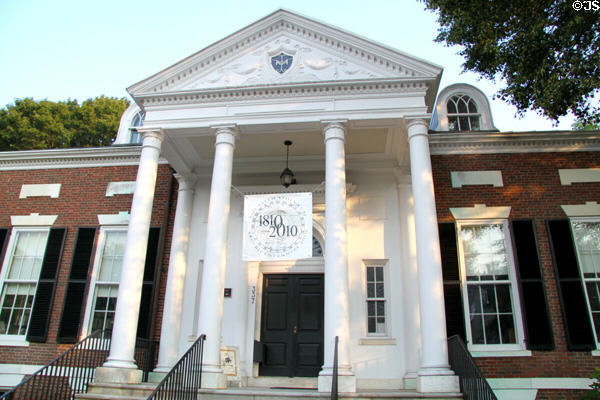 Salem Athenaeum, a membership library (1907) (337 Essex St.). Salem, MA. Style: Classical Revival.