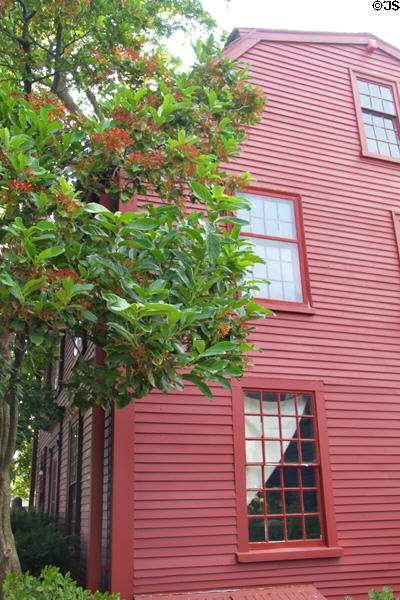 Nathaniel Hawthorne's birthplace (1740) moved to grounds of House of Seven Gables. Salem, MA.