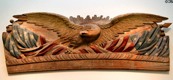 Stearnboard Eagle (c1860) from Maine at Peabody Essex Museum. Salem, MA.