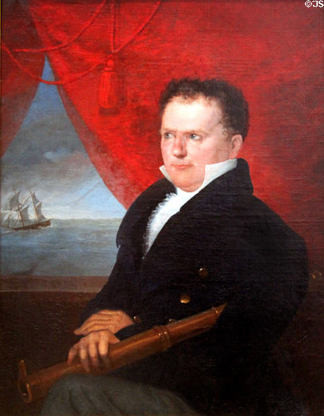 Portrait of George Crowninshield Jr. (1816) attrib. to Samuel F.B. Morse at Peabody Essex Museum. Salem, MA.