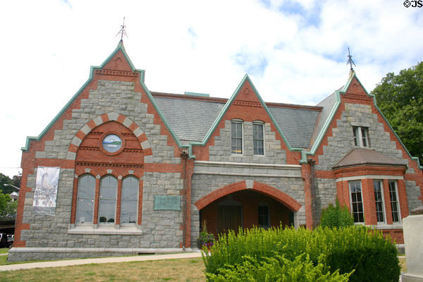 Adams Academy building. Quincy, MA. Style: Victorian Gothic.