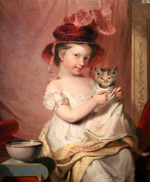 Little Miss Hone painting (1824) by Samuel F.B. Morse at Museum of Fine Arts. Boston, MA.