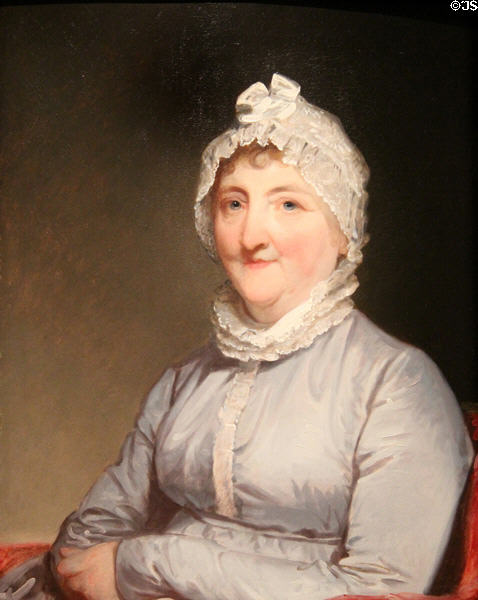 Mrs. Paul Revere (Rachel Walker) portrait (1813) by Gilbert Stuart at Museum of Fine Arts. Boston, MA.